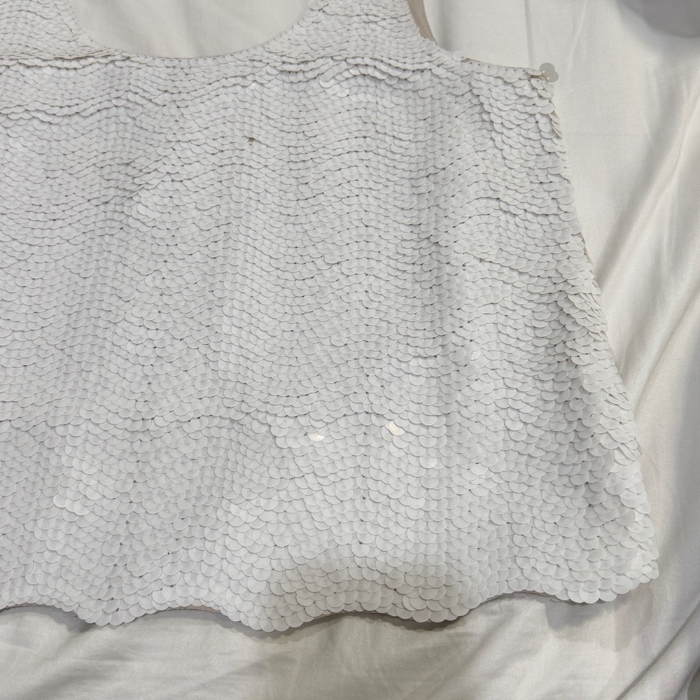 BCBGMaxazria Sequin Tank Top Sleeveless Cami EUC BCBG Max Azria M - Picture 10 of 15